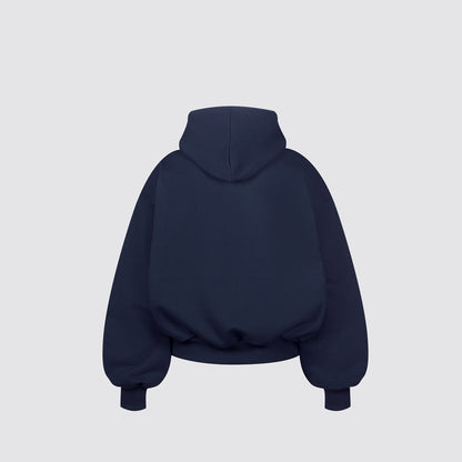 Boxy Ultra Heavyweight Hoodie (Dark Navy)