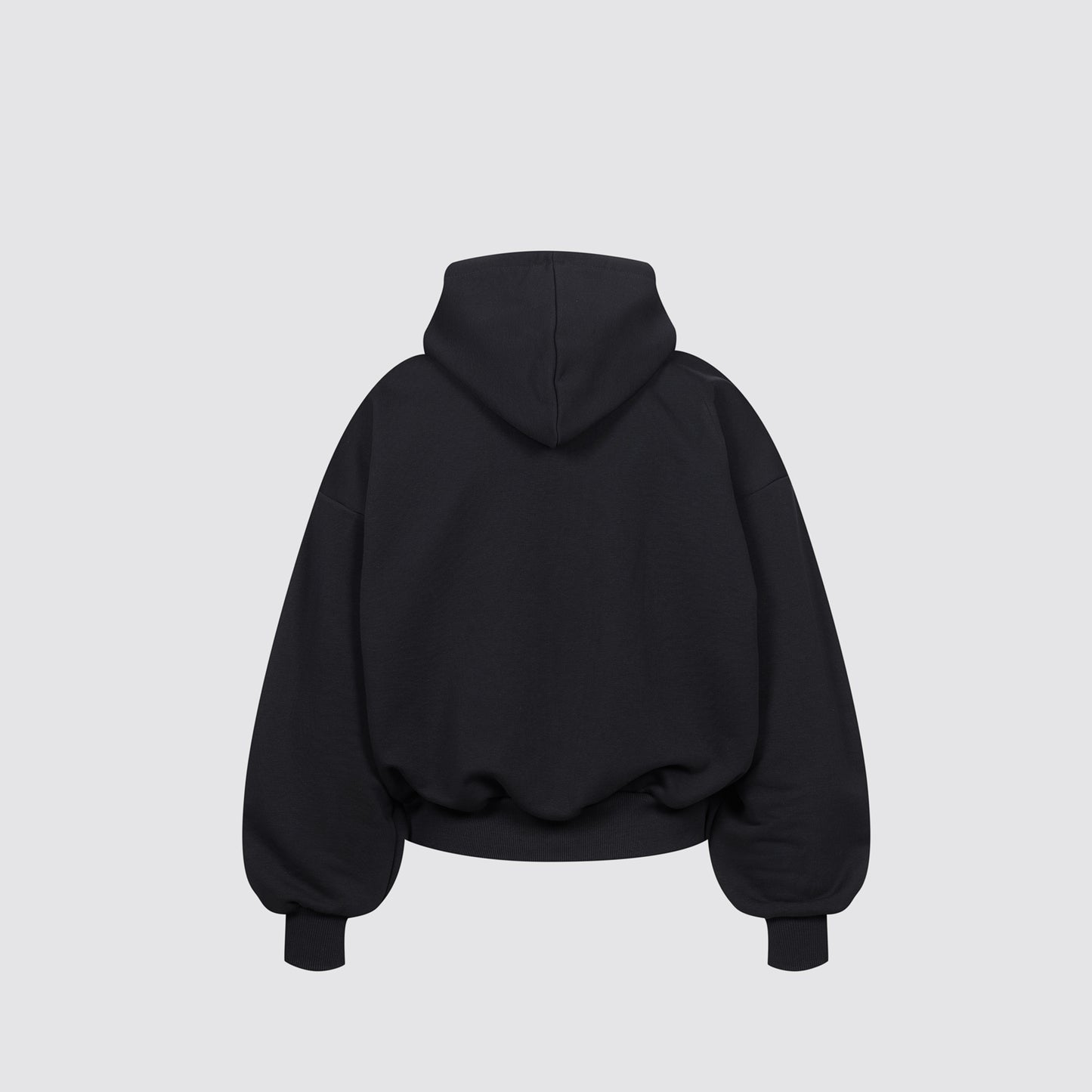 Boxy Flowy Hoodie v2 (Black)