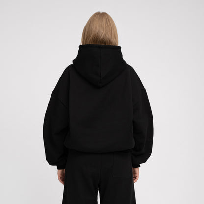 Boxy Ultra Heavyweight Hoodie (Black)