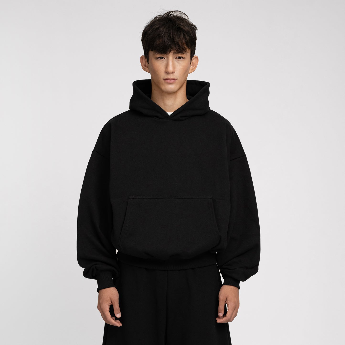 Boxy Ultra Heavyweight Hoodie (Black)