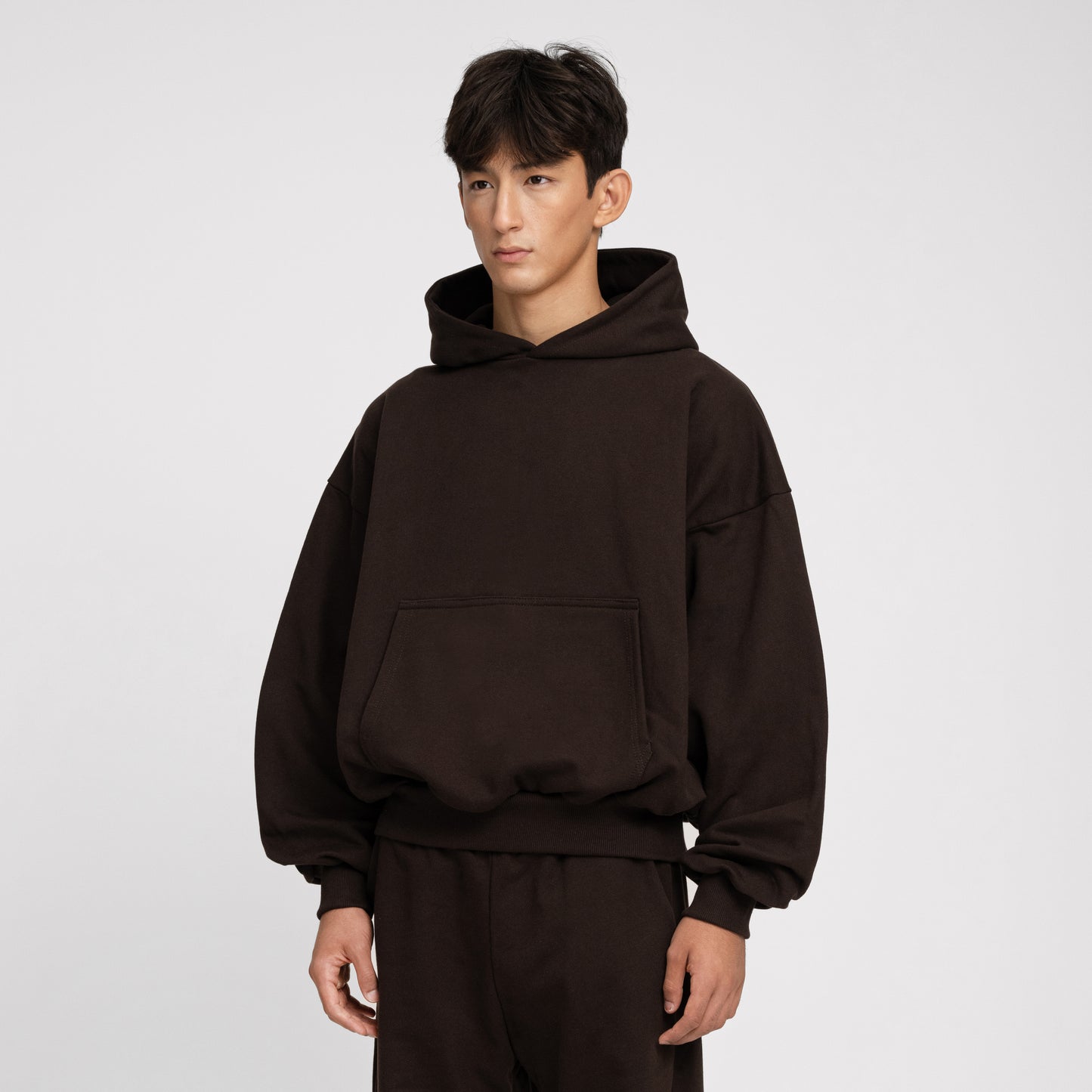 Boxy Ultra Heavyweight Hoodie (Dark Chocolate)