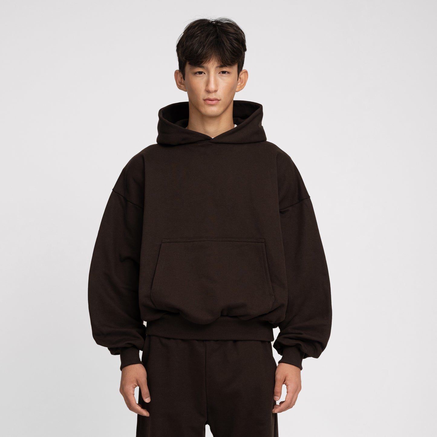 Boxy Ultra Heavyweight Hoodie (Dark Chocolate)