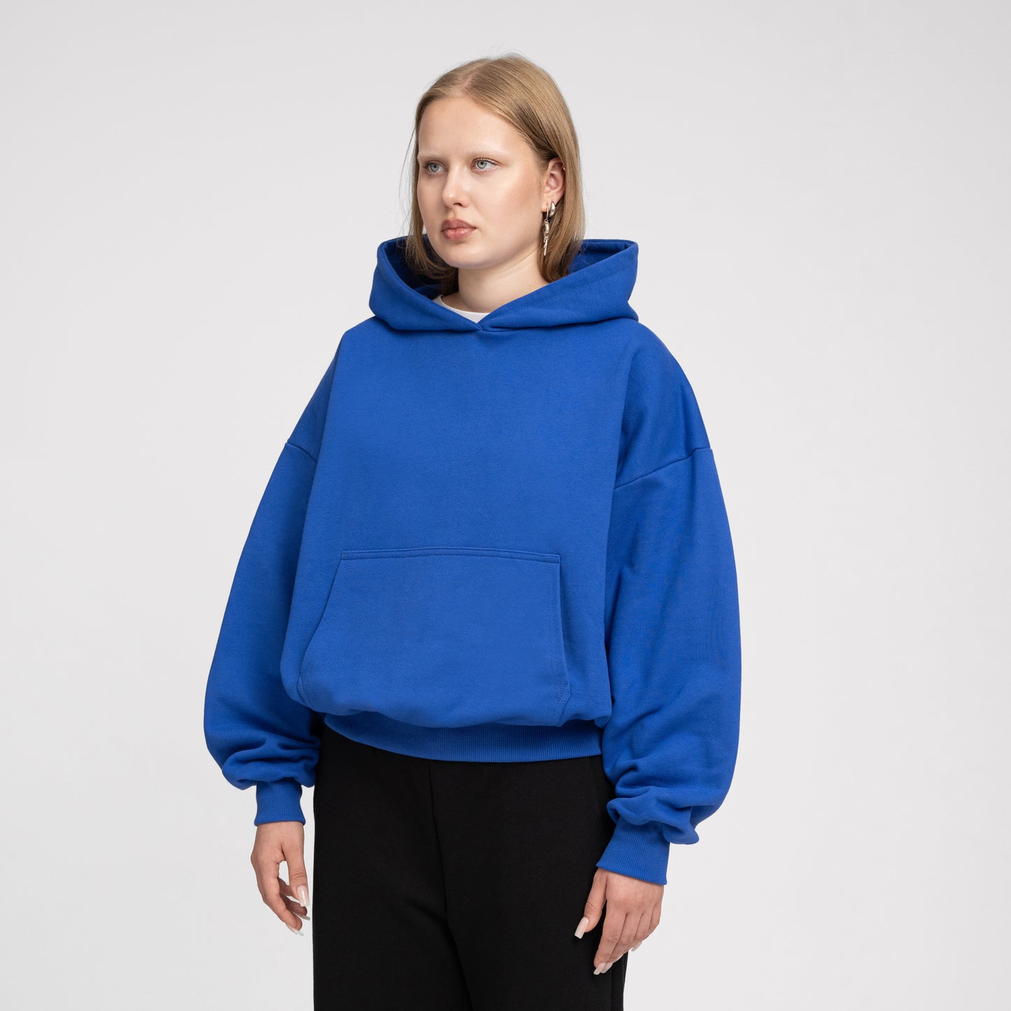 Boxy Ultra Heavyweight Hoodie (Cobalt Blue)