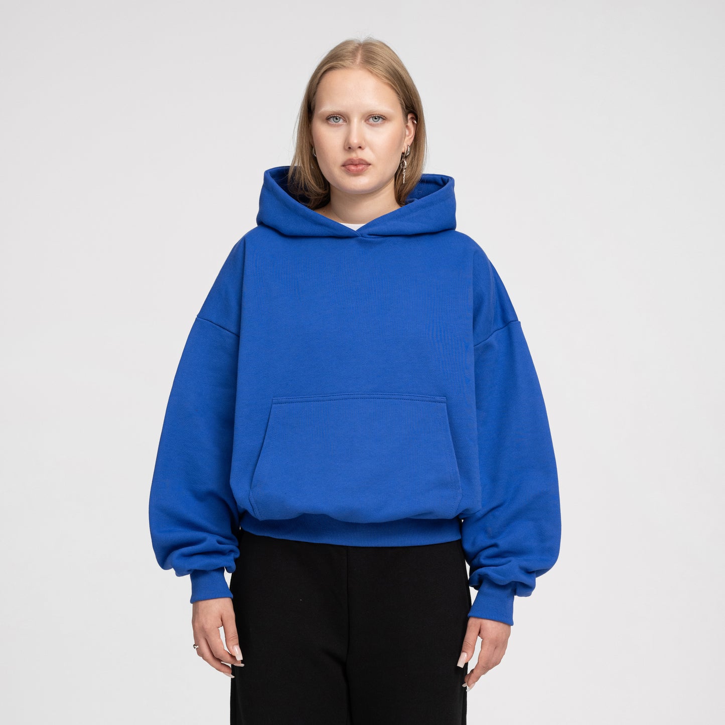 Boxy Ultra Heavyweight Hoodie (Cobalt Blue)