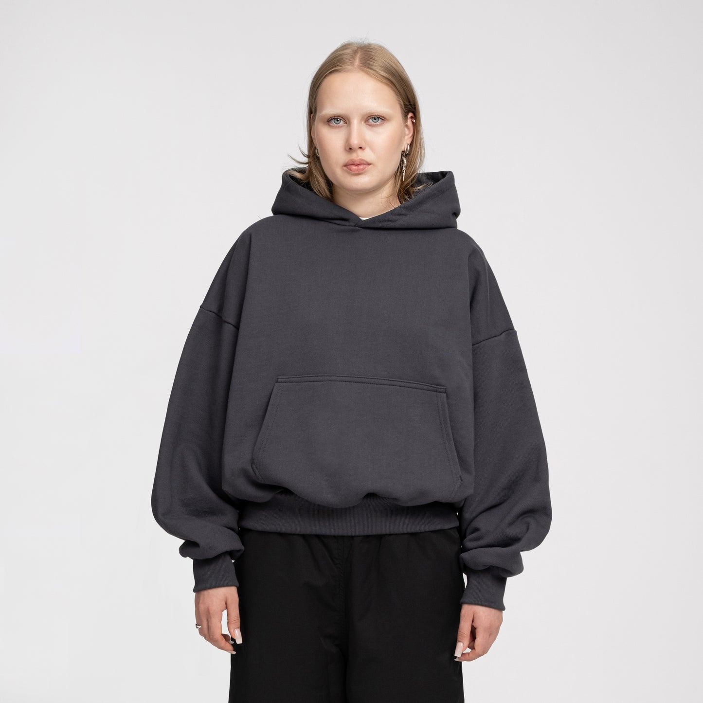 Boxy Ultra Heavyweight Hoodie (Graphite)