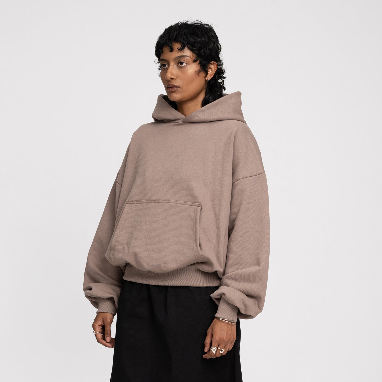 Boxy Ultra Heavyweight Hoodie (Hazelnut)