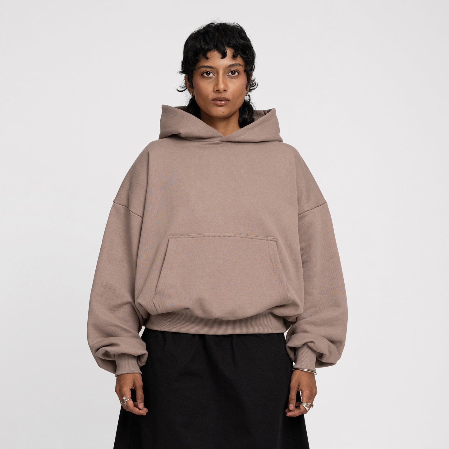 Boxy Ultra Heavyweight Hoodie (Hazelnut)