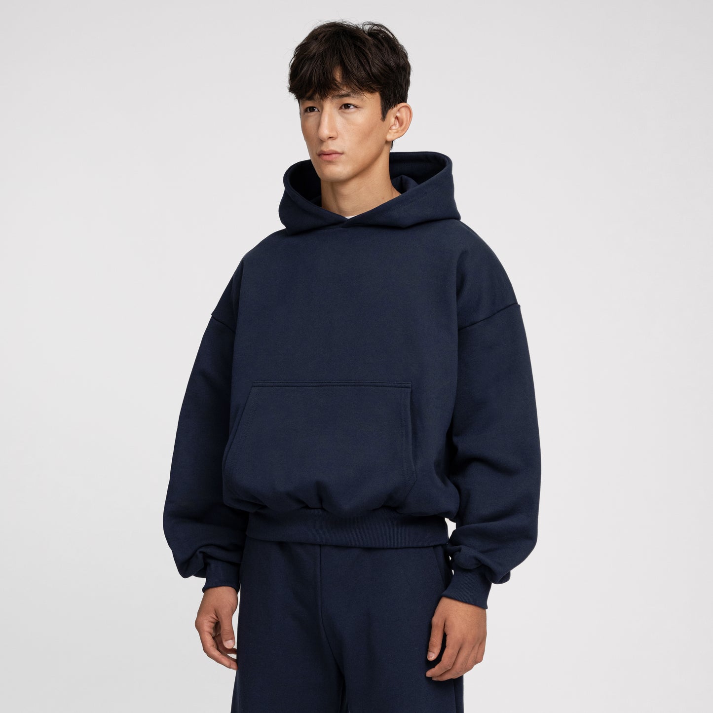 Boxy Ultra Heavyweight Hoodie (Dark Navy)