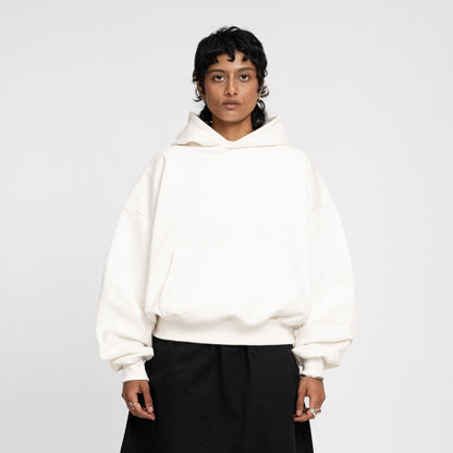 Boxy Ultra Heavyweight Hoodie (Off-white)