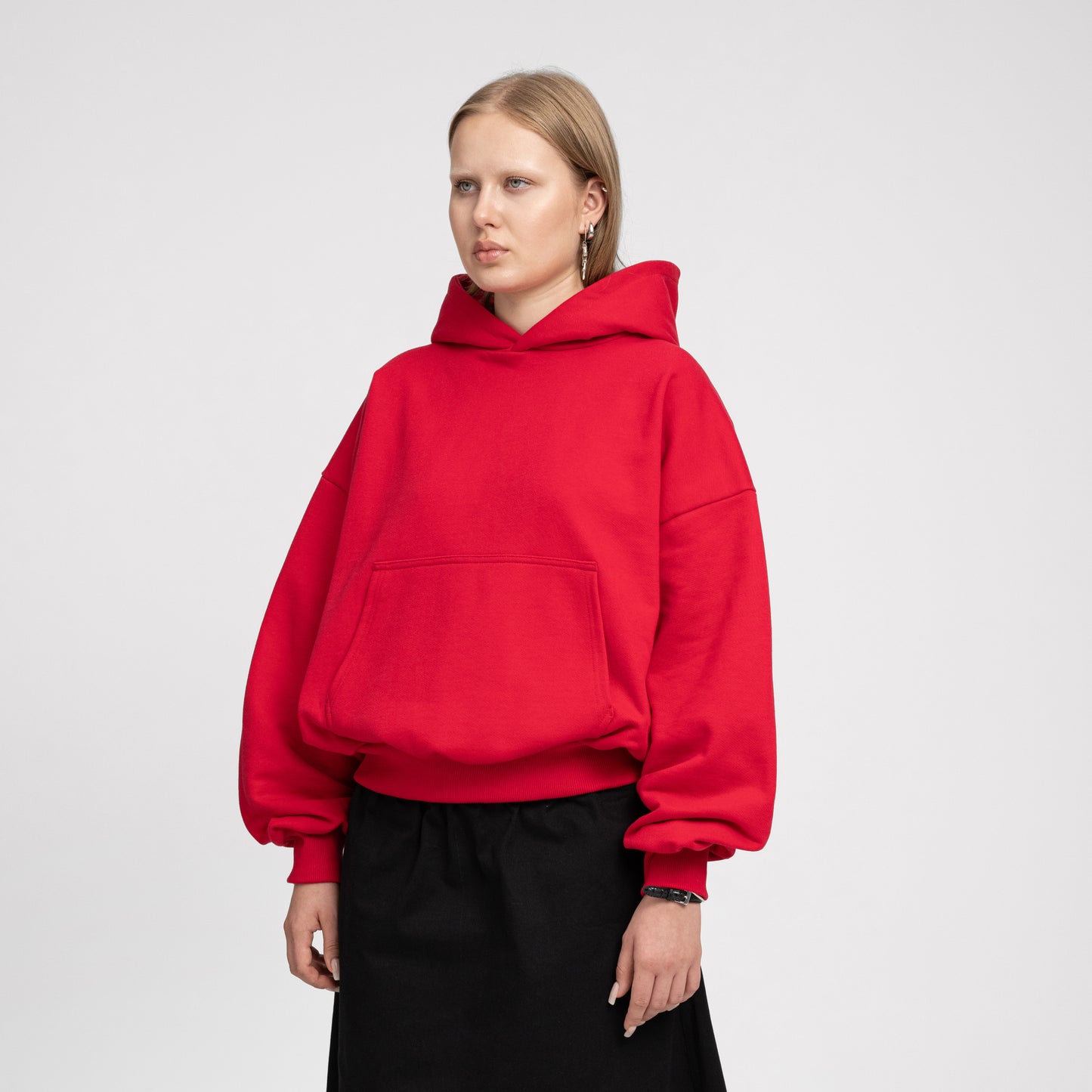 Boxy Ultra Heavyweight Hoodie (Red)