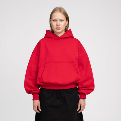 Boxy Ultra Heavyweight Hoodie (Red)