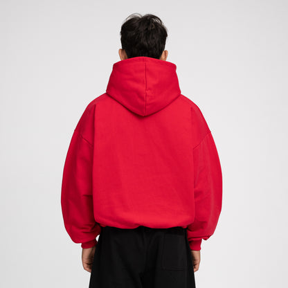 Boxy Ultra Heavyweight Hoodie (Red)